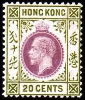 1921-1926. HONG KONG. Georg V 20 CENT. Hinged. (Michel 119) - JF364517 - Ungebraucht