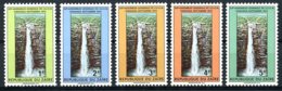Zaire, 1975, International Nature Conservation Union, Waterfall, MNH, Michel 500-504 - Sonstige
