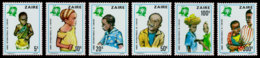 Zaire, 1979, International Year Of The Child, IYC, UNICEF, United Nations, MNH, Michel 613-618 - Autres & Non Classés