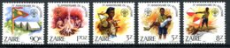 Zaire, 1982, Scouting, Scouts, MNH, Michel 786-790 - Sonstige & Ohne Zuordnung