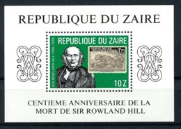 Zaire, 1980, Rowland Hill, UPU, Stamps On Stamps, MNH, Michel Block 32 - Sonstige