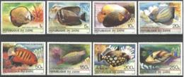 Zaire, 1980, Tropical Fish, Animals, Wildlife, MNH, Michel 664-671 - Other & Unclassified