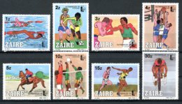 Zaire, 1985, Olymphilex Stamp Exhibition, Olympics, Sports, MNH, Michel 889-896 - Other & Unclassified