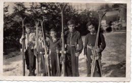 Photos Jeunes Skieurs Aux Sports D'hiver Années 40. - Anonyme Personen