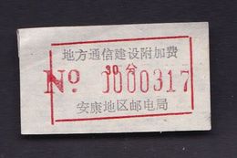 CHINA CHINE CINA  SHAANXI XUNYANG  POSTAL ADDED CHARGE LABELS (ACL) - Otros & Sin Clasificación