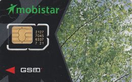 Belgium, BEL_MOBI_SIM20C (2127), Mobistar Type 1B (leaves, 0495), GSM / SIM Card With Chip, 2 Scans. - Other & Unclassified