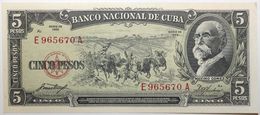 Cuba - 5 Pesos - 1958 - PICK 91a - NEUF - Kuba