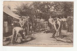 SOUVENIR DE GUERRE EUROPEENNE 1914 - TROUPES ANGLAISES - UN COIN DE CORVEE - War 1914-18