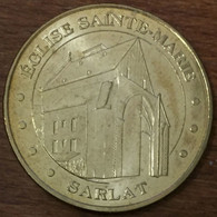 24 SARLAT ÉGLISE SAINTE-MARIE MDP 2011 MEDAILLE SOUVENIR MONNAIE DE PARIS JETON TOURISTIQUE MEDALS COINS TOKENS - 2011