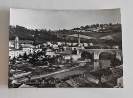 Cartolina Illustrata Cesena - Panorama Con Ponte Vecchio, Per Bologna - Cesena