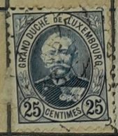 LUXEMBOURG-GRAND DUKE ADOLPHE-USED STAMP - 1891 Adolphe Voorzijde