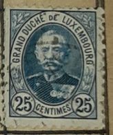 LUXEMBOURG-GRAND DUKE ADOLPHE-USED STAMP - 1891 Adolphe De Face