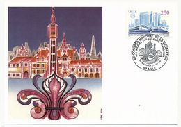 Carte Maximum 1993 - Congrès De La Fédération Des Sociétés Philatéliques Françaises à Lille - YT 2811 - 59 Lille - 1990-1999