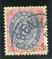 DENMARK 1879 Numeral In Oval 5 Øre With Inverted Watermark, Used.  Michel 24 I Y A - Usado