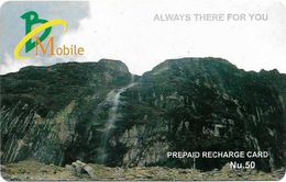 Bhutan - BMobile - Always There For You, Mountains - GSM Refill 50Nu, Used - Bhutan