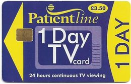 UK - Patientline - 1 Day TV Card (Purple & Yellow), Cn. 1PLFFJ, 3,5£, Used - [ 8] Firmeneigene Ausgaben