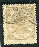 DENMARK 1864 Royal Insignia 8 Sk. Used.  Michel 14A - Usado