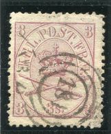 DENMARK 1864 Royal Insignia 3 Sk. Used  Michel 12A - Gebruikt