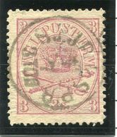 DENMARK 1864 Royal Insignia 3 Sk. Used  Michel 12A - Used Stamps