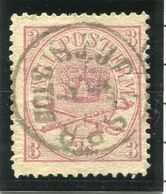 DENMARK 1864 Royal Insignia 3 Sk. Used  Michel 12A - Usati