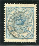 DENMARK 1864 Royal Insignia 2 Sk. Used  Michel 11A - Used Stamps