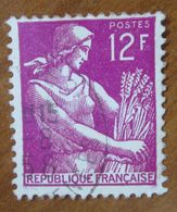 1957 FRANCIA Raccolti Mietritrice - Reaper - 12 F Usato - 1957-1959 Moissonneuse