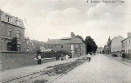 Sclayn Entrée Du Village Rails Du Tram Cycliste Circulé En 1911 - Andenne