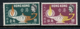 Hong Kong 1968 Intl. Human Rights Year MUH - Neufs