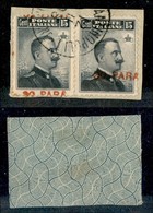 1908 - 30 Para Su 15 Cent (15ca + 15ec) - Soprastampe Spostate - Due Diverse Varietà Usate Su Frammento - Autres & Non Classés