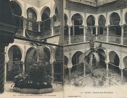 2 Cartes Theme Bananier Banane Bibliotheque   Alger . Algiers . Architecture Mauresque - Arbres