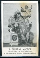 SANTINO - S. Faustino Martire - Santino Con Preghiera. - Devotion Images