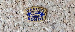 Pin's Logo Ford Greuet Bondy - émaillé à Froid époxy - Fabricant DISTRI SNAP - Ford