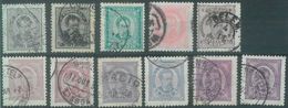 88273 -  PORTUGAL - Early STAMPS - Unificato 55/63 Fine USED - Colour Variations - Used Stamps