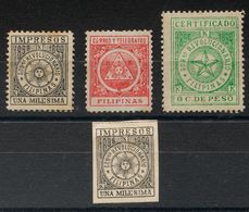 *1/3, 1s. 1898. Serie Completa Y 1 Mils Sin Dentar. MAGNIFICOS. Edifil 2018: 71,5 Euros - Andere & Zonder Classificatie