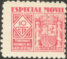 *. (1950ca). 10 Cts Carmín. ESPECIAL MOVIL. BONITO Y RARO. - Other & Unclassified