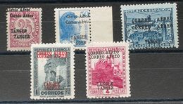 *108/12hh. 1939. Serie Completa, Cinco Valores. SOBRECARGA DOBLE. MAGNIFICA. Edifil 2019: 119 Euros - Other & Unclassified