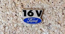 Pin's Ford Escort 16 V Logo - Peint - Fabricant PROGEXION - Ford