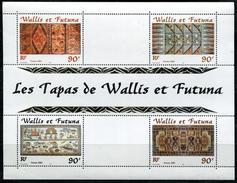 WALLIS ET FUTUNA - BLOC FEUILLET N° 10 * * - ARTISANAT LES TAPAS - LUXE - Blocs-feuillets