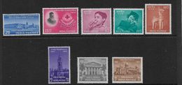 INDIA 1954 - 1957 COMMEMORATIVE SETS MOUNTED MINT - Ungebraucht