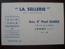 LOMME-    Carte Publicitaire  Paul GABEZ - Lomme