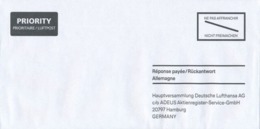 BRD / Bund Hamburg Nicht Freimachen Priority / Luftpost Deutsche Lufthansa AG Hauptversammlung - Lettres & Documents