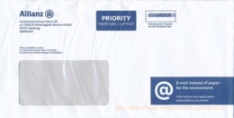 BRD / Bund Hamburg E-Mail-Post Priority / Luftpost Allianz SE Hauptversammlung - Lettres & Documents