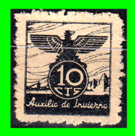 10 CENTIMOS AUXILIO DE INVIERNO ESPAÑA AÑO 1937 - War Tax