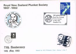 36979. Carta DUNEDIN (New Zealand) 1982. Plunket Society. Save The Babies - Lettres & Documents