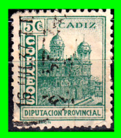 CÁDIZ - DIPUTACIÓN PROVINCIAL 5 C. VERDE ESPAÑA 1938 - Impots De Guerre