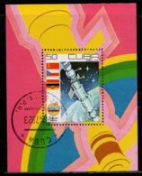 Cuba 1979 Mi# Block 58 Used - Cosmonaut’s Day / Space - América Del Norte