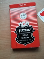 PIATNIK SCHNAPS KARTEN KARTEN, Playing Cards, JEUX DE 24 CARTES AVEC SA BOITE Nr 1700 WIEN, AUSTRIA - Other & Unclassified