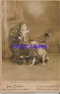 137885 ARGENTINA BUENOS AIRES COSTUMES BOY & DOG PHOTOGRAPHER JOSE MEDURI 10.5 X 16.5 CM PHOTO NO POSTAL POSTCARD - Photographs