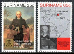 Suriname, 1982, Father Donders, Missionary, MNH, Michel 985-986 - Surinam