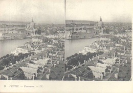 CARTE STEREOSCOPIQUE - Italie - VENISE - PANORAMA - Cartes Stéréoscopiques